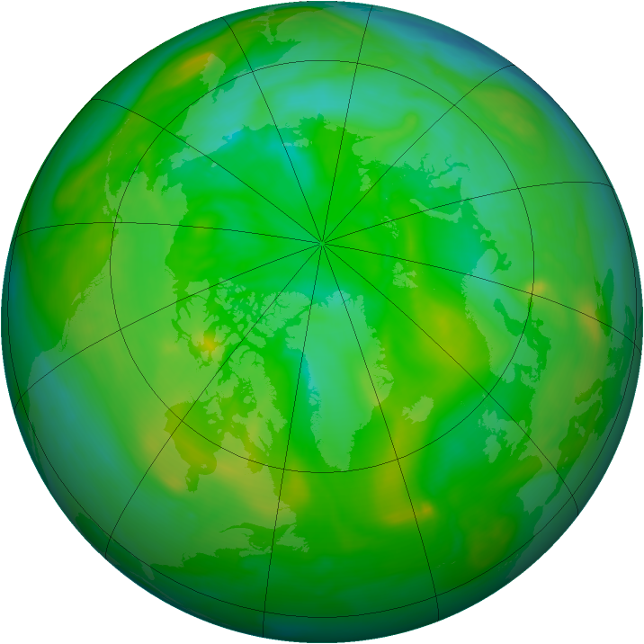 Arctic ozone map for 17 July 2006
